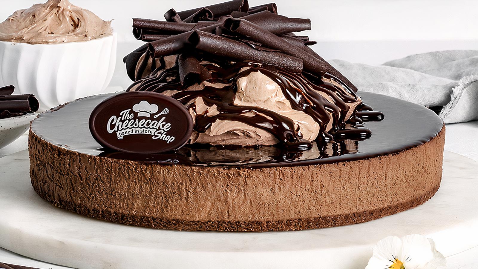 Quad Choc Baked Cheesecake