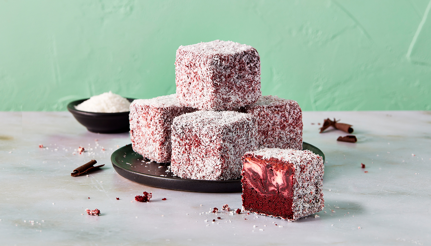 Red Velvet Cheesecake-Lamington (4 Pack)