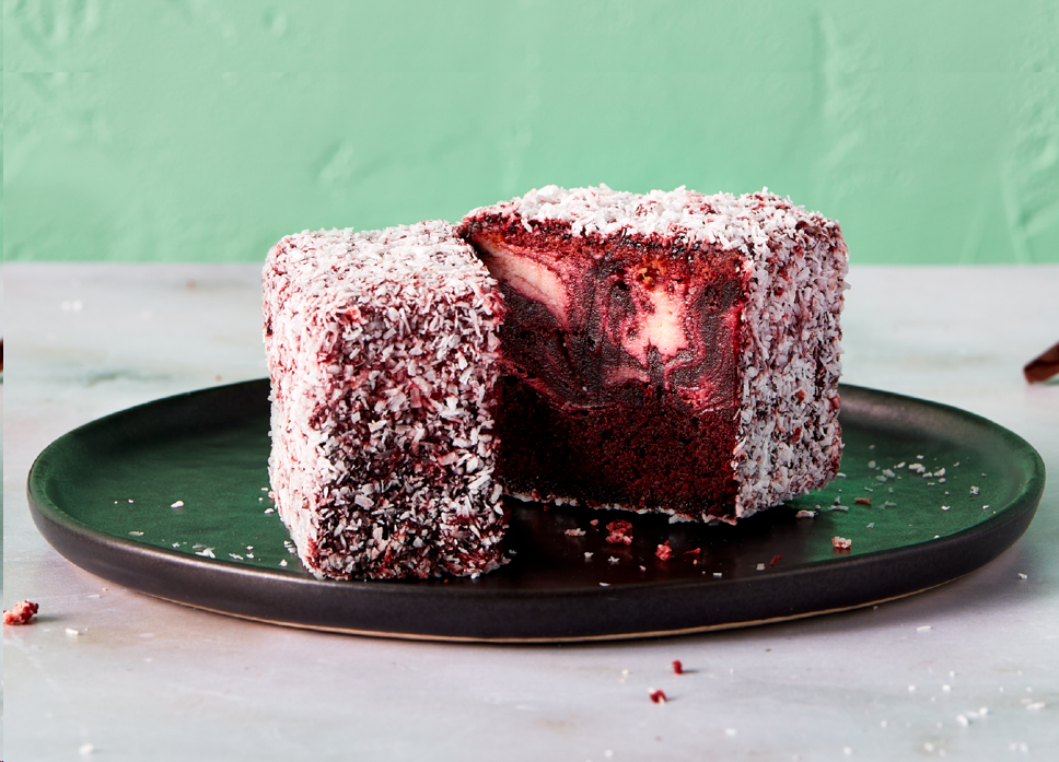 Red Velvet Cheesecake Lamington