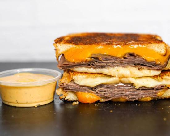 Roast Beef and Three Cheese Melt