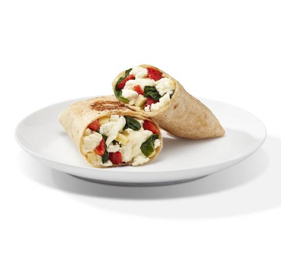 Sandwiches and Wraps|Veggie and Feta Egg White Wrap