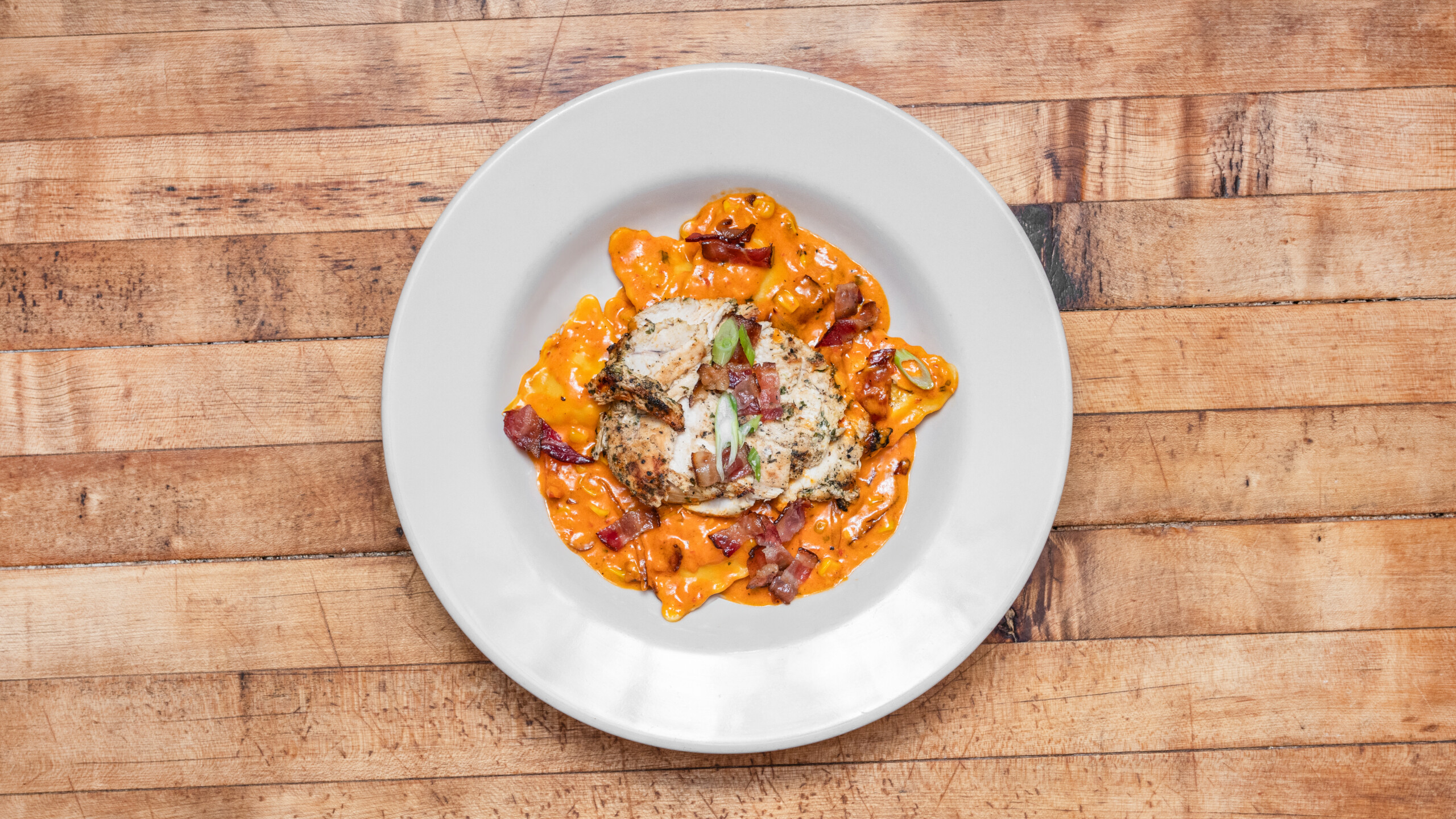 Sweet Corn Bacon Ravioli