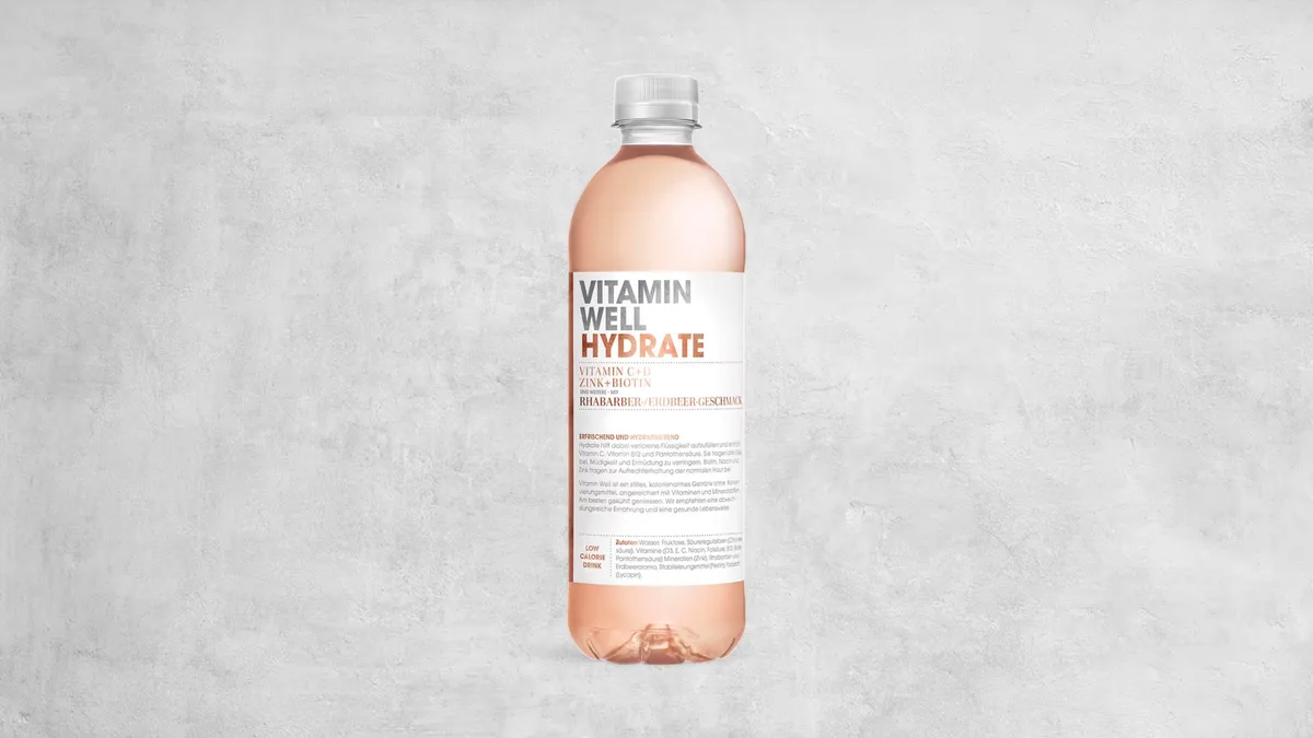 Vitamin Well Hydrate 0,5l (Rabarber/Jordbær)