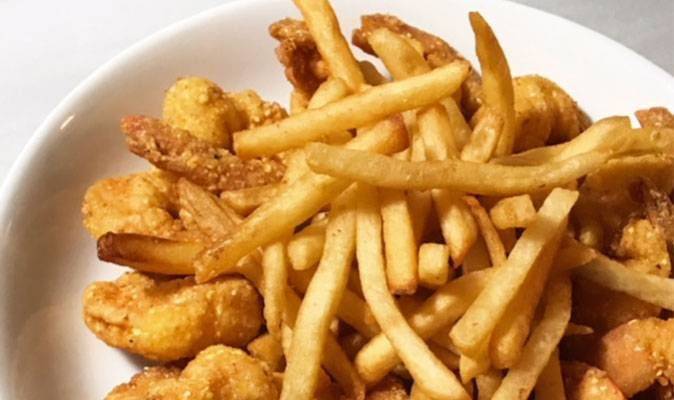 Fried Shrimp and Fries