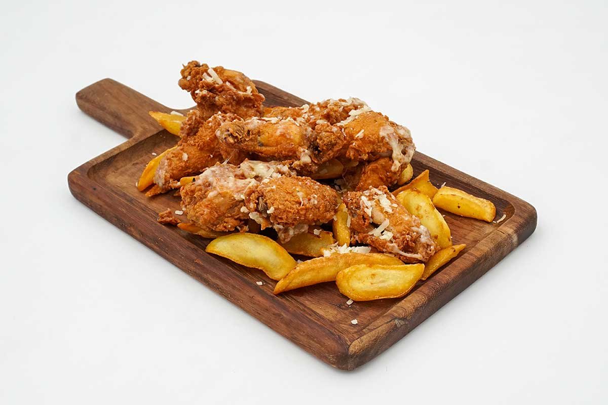 Truffle Parmesan Crispy Chicken Wings