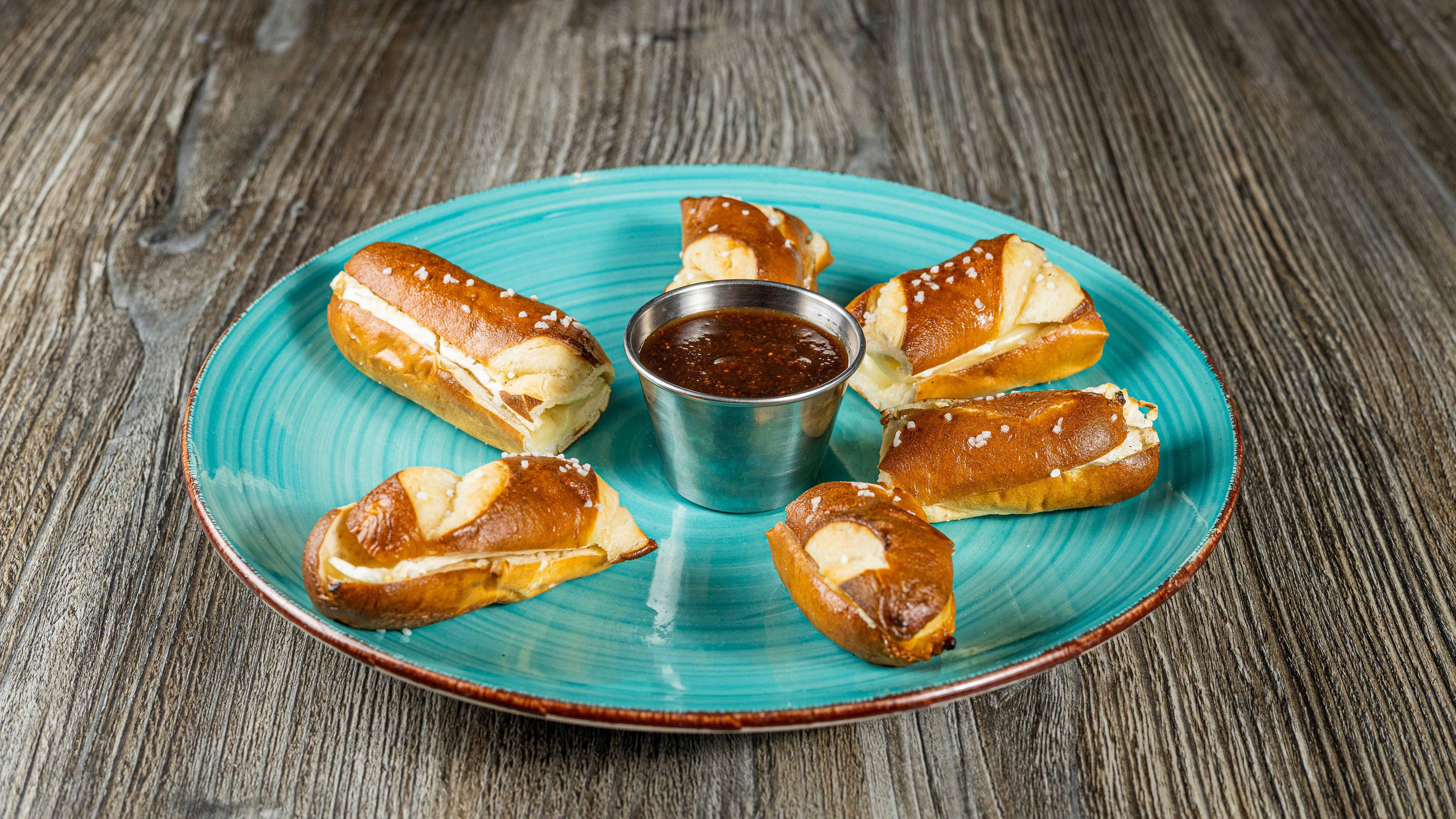 Brie Stuffed Pretzels