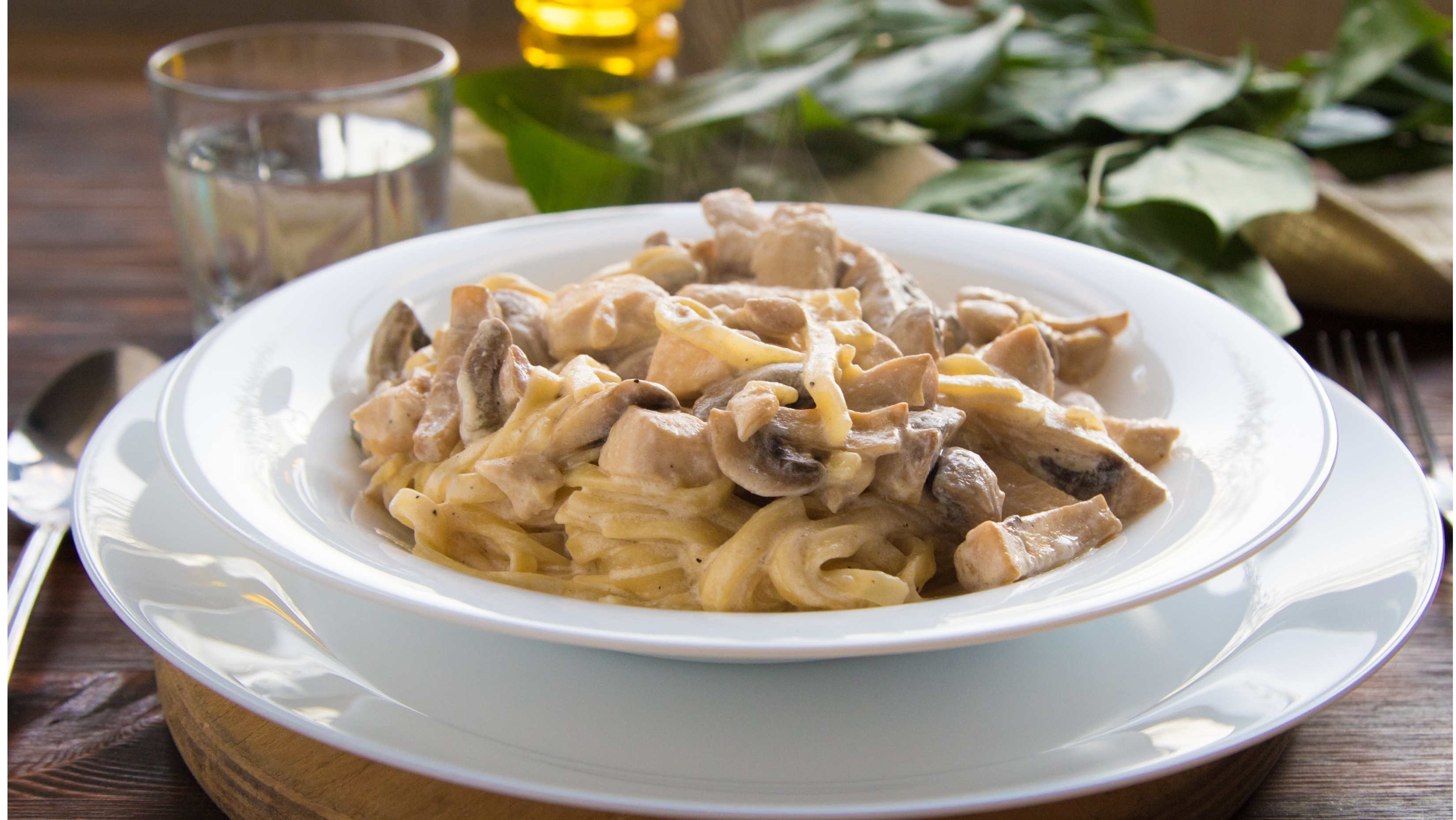 Chicken and Mushroom  (Pasta)