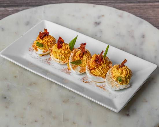 Maple Bacon Deviled Eggs