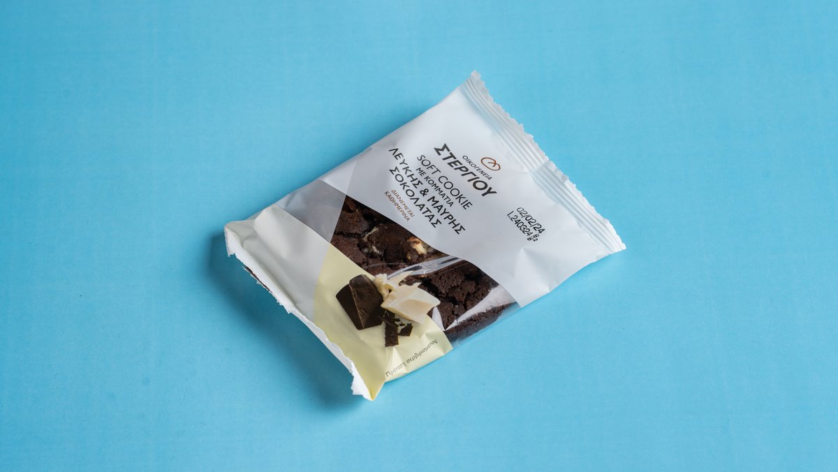 Soft Cookie Μαύρης Σοκολάτας με Κομμάτια Λευκής