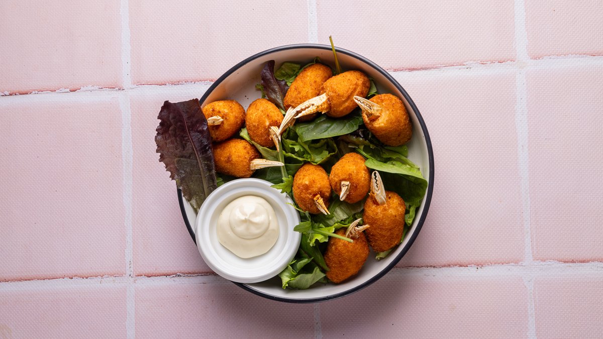 Kroketa Gaforresh me Pure Patatesh and Shafran