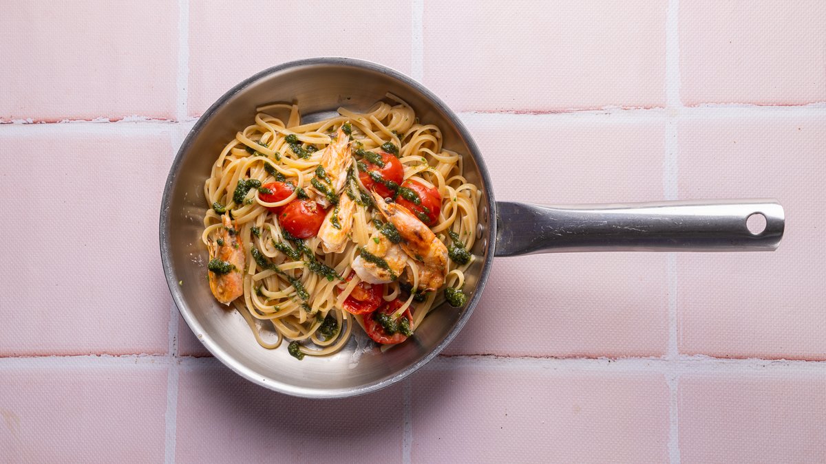 Linguine Karkalec Mix Pesto Bajamesh