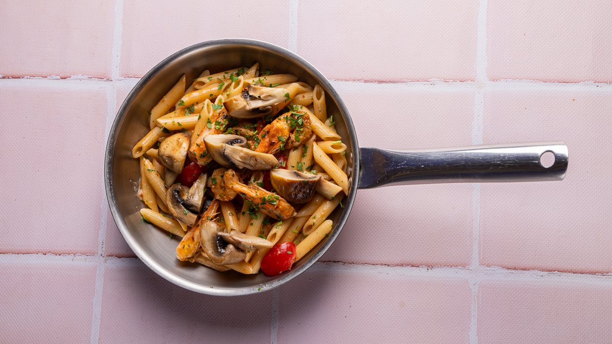 Penne Karkalec Mix Kërpudha