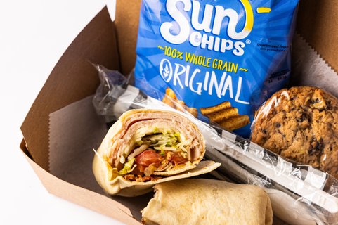 Oven Roasted Turkey Club Wrap Boxed Lunch