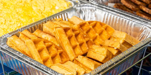 Power Breakfast w/ Belgian Waffles