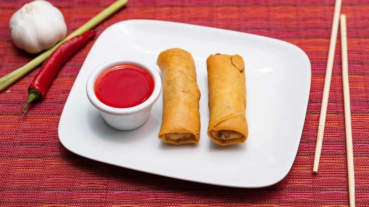 13. Vegetable Spring Rolls