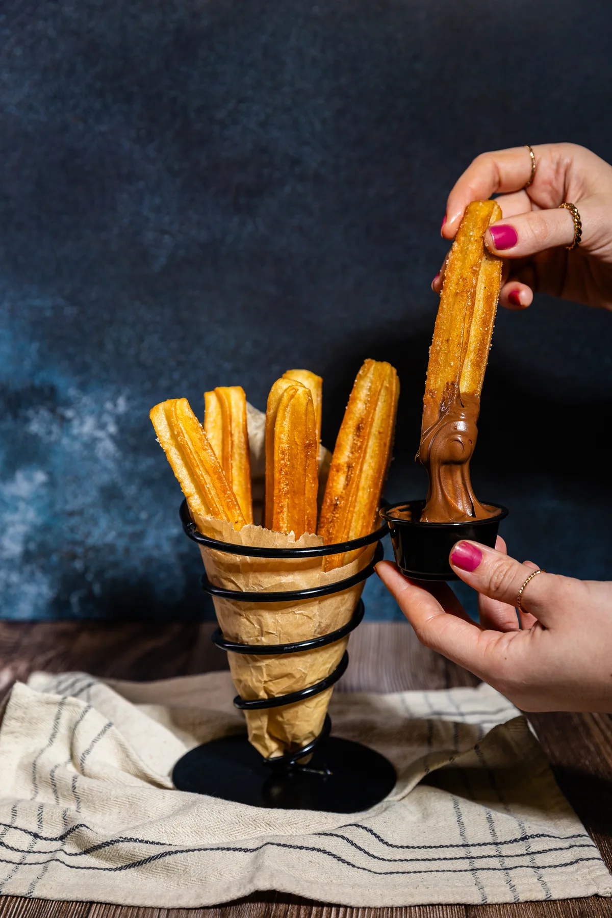 Churros with nutella