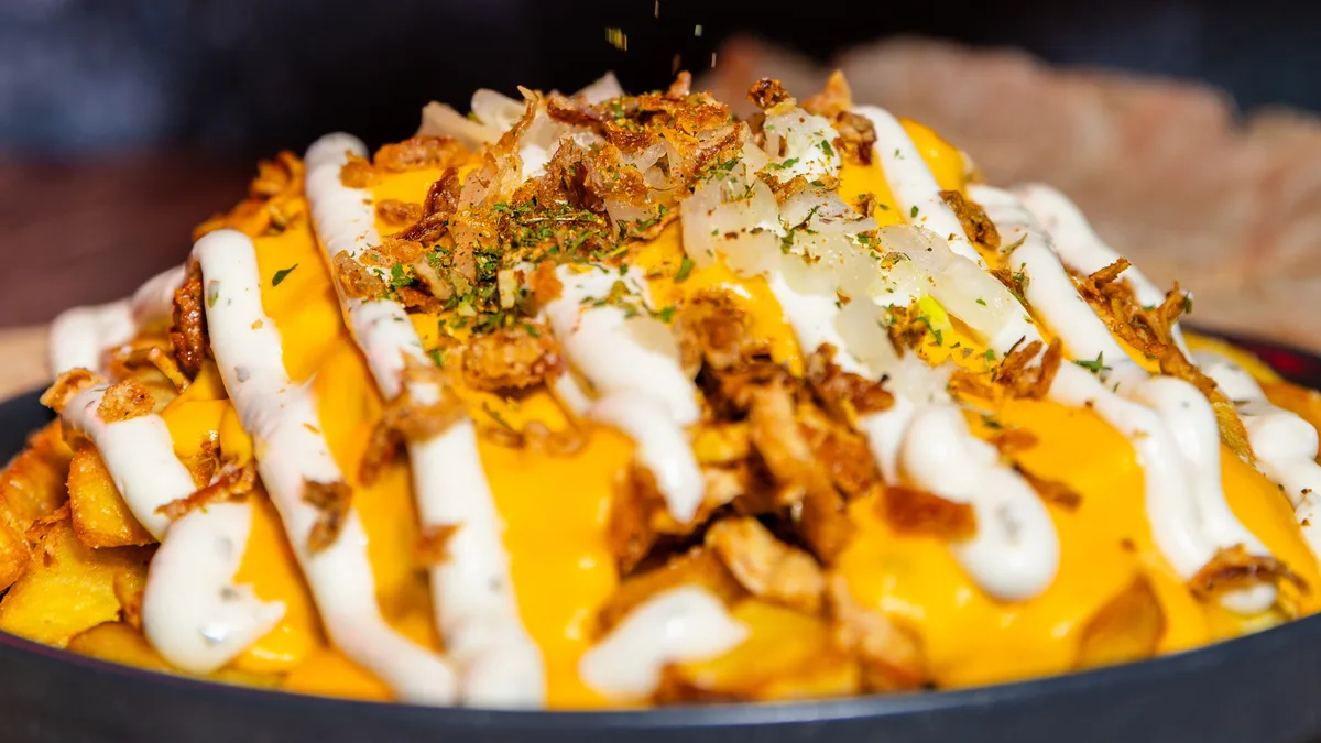 Pulled chicken fries