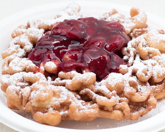 Funnel Cake with Fruit