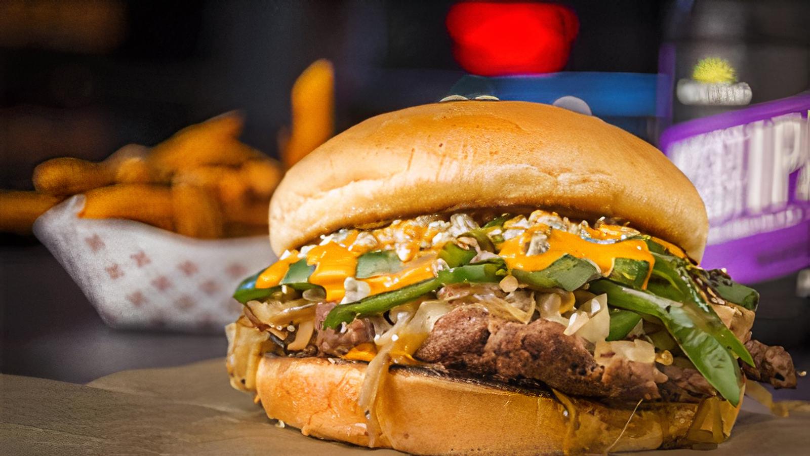SPICY BLEU CHEESE BURGER