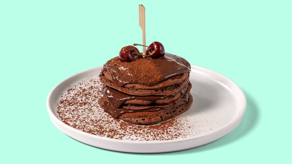 Vegan Choco Protein Pancakes