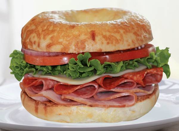 Italian Trio on Asiago Sandwich