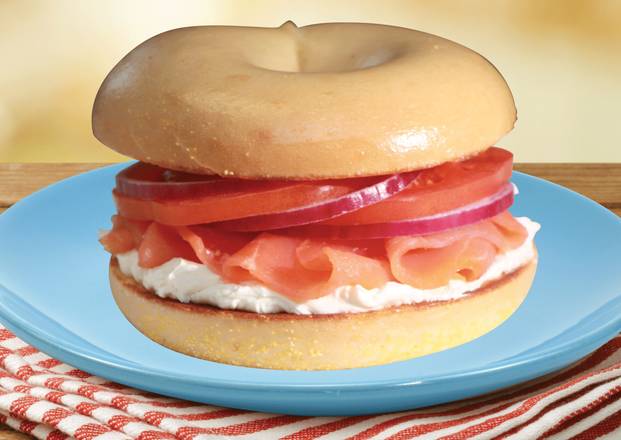 Lox and Cream Cheese Sandwich