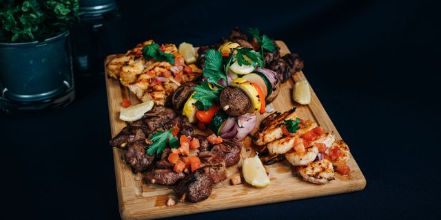 Souvlaki Mini Salmon Skewers