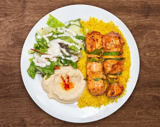 Salmon Kabob Plate