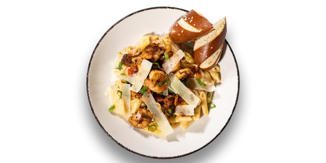 Cajun Pasta w/ Blackened Shrimp