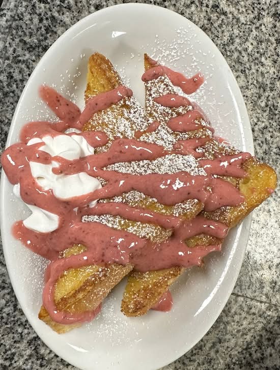 Side Drizzled French Toast