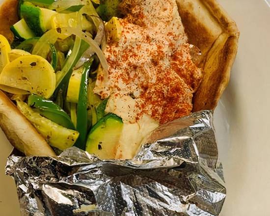 Grilled Veggie Gyro (Pita Sandwich) Fries/Side Not Included