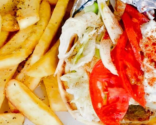 Pork Gyro (Pita Sandwich) Fries/Side Not Included
