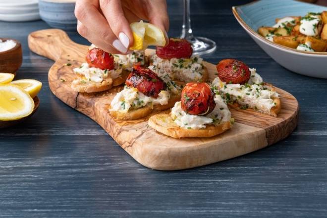 HS Crab and Shrimp Bruschetta