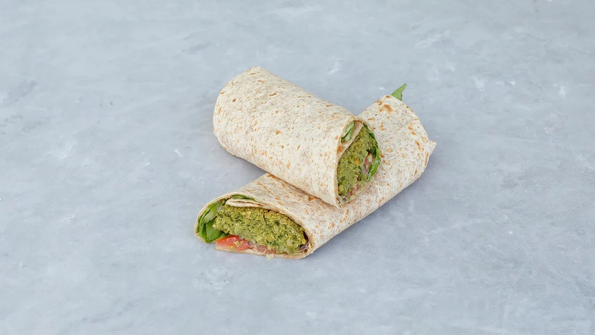 Vegan Oven Baked Falafel Wrap 🌱