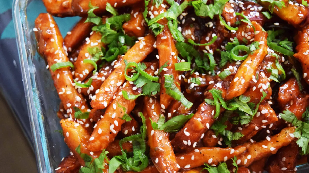 Honey chilly potatoes