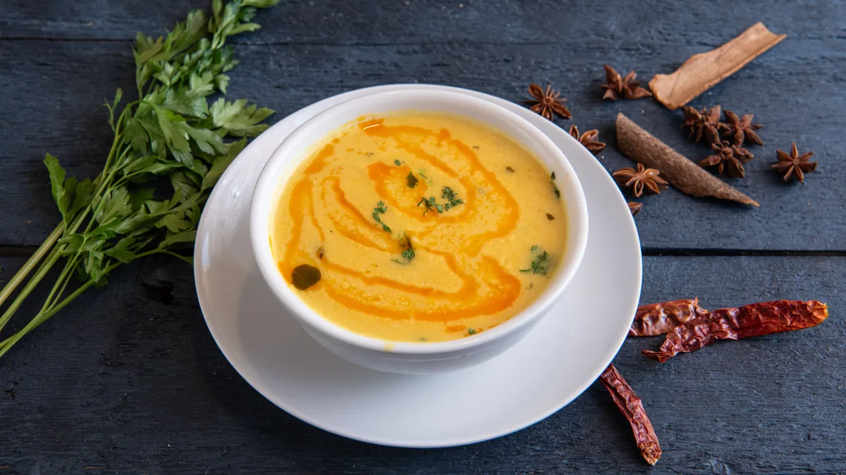 Mattar prawn soup