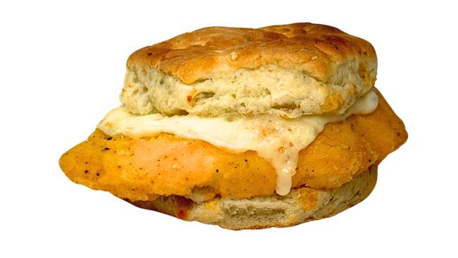 Kickin Chicken and Pepper Jack Jalapeno Biscuit