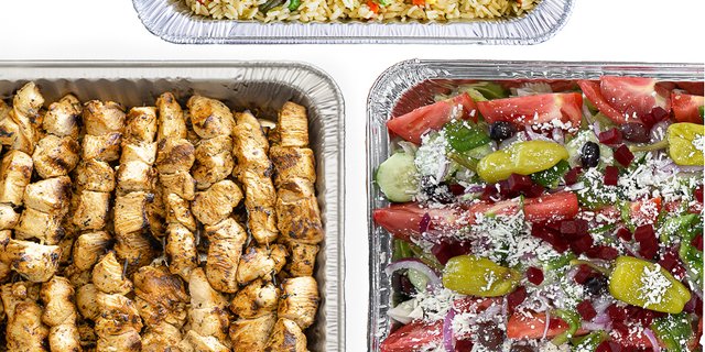 Chicken Souvlaki Platter