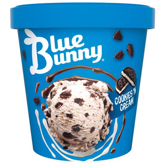 Blue Bunny Cookies and Cream (14 oz)