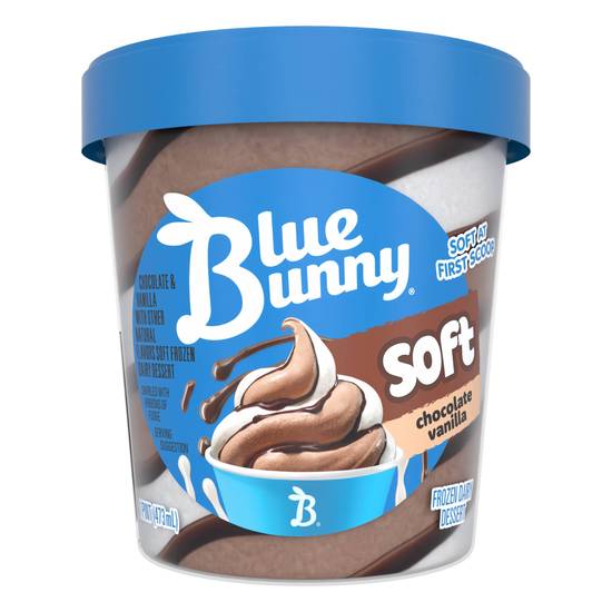 Blue Bunny Soft Chocolate Vanilla Pint (16 oz)