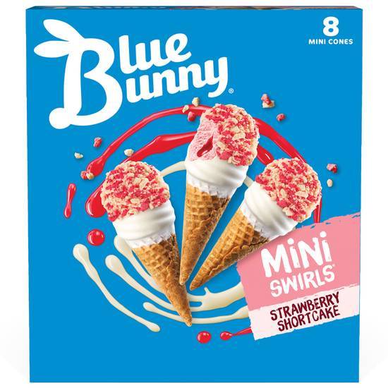 Blue Bunny Strawberry Shortcake Mini Swirls (8 ct.)