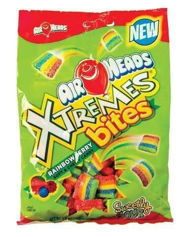 Airheads Xtremes Soft Chewy Candy Bites, Rainbow Berry (6 oz)