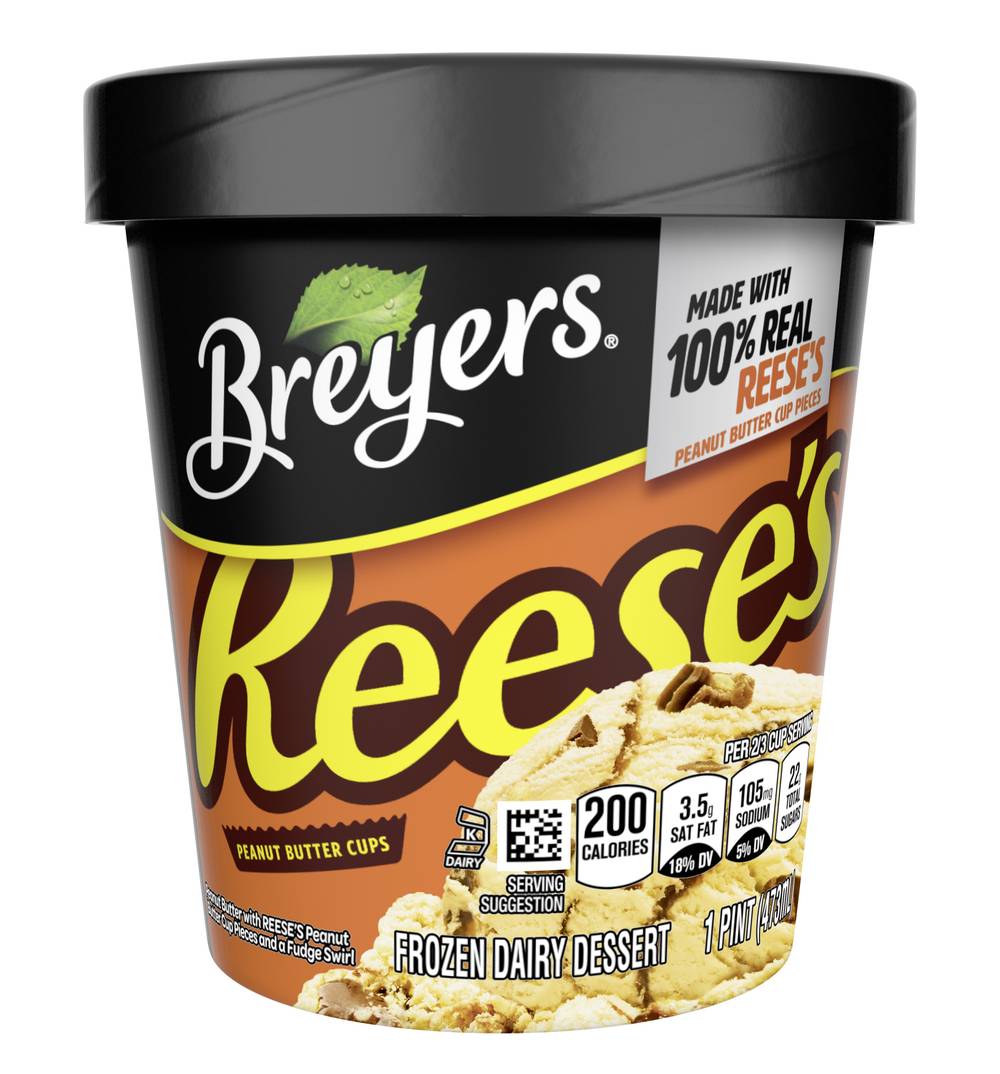 Breyers Reese's Frozen Dairy Dessert Cups, Peanut Butter (16 fl oz)