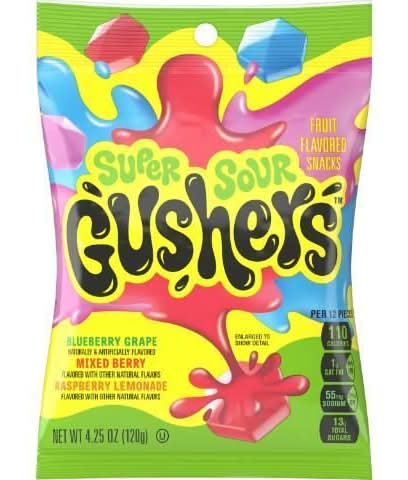 Gushers Super Sour Berry 4.25oz