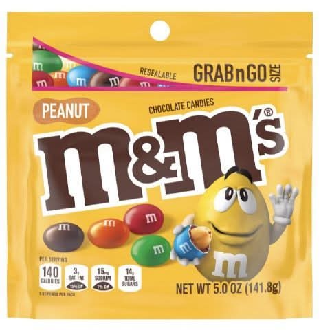 MandM's Peanut Grab and Go Bag 5oz