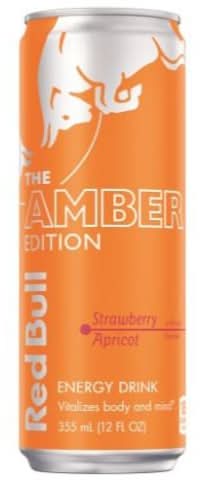 Red Bull Energy Amber Edition Strawberry Apricot 12oz
