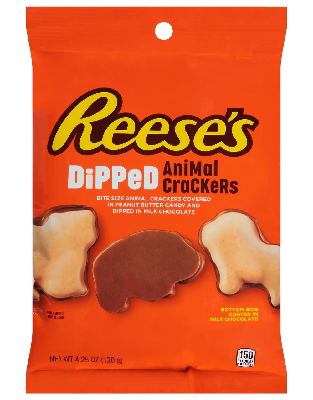 Reese's Chocolate and Peanut Butter Candy Dipped Animal Crackers (4.25 oz)