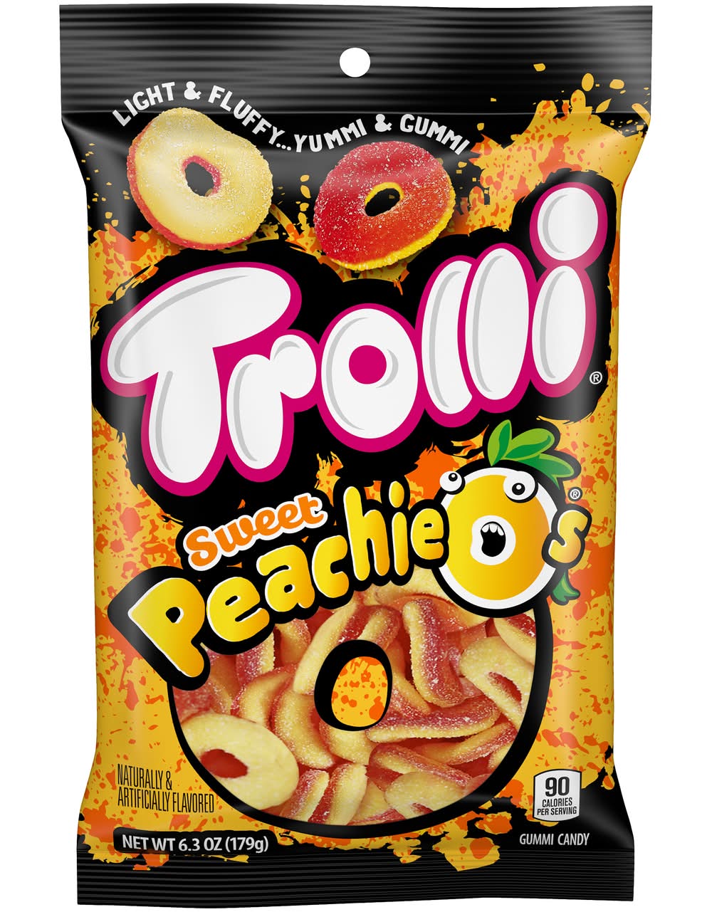 Trolli Gummi Candy, Sweet Peachie O's (6.3 oz)