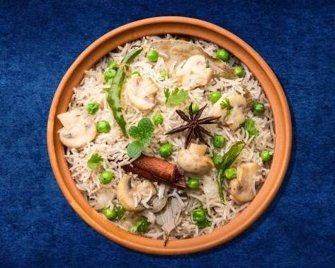 Mushroom Deluxe Biryani