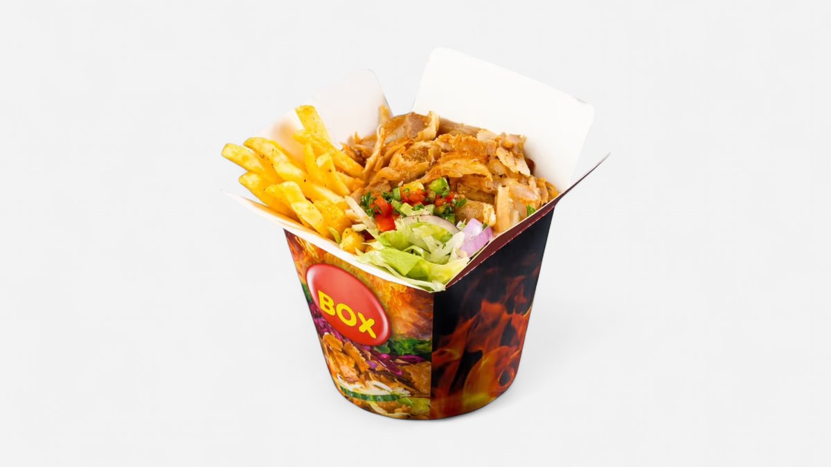 Kebab box s hranolkami